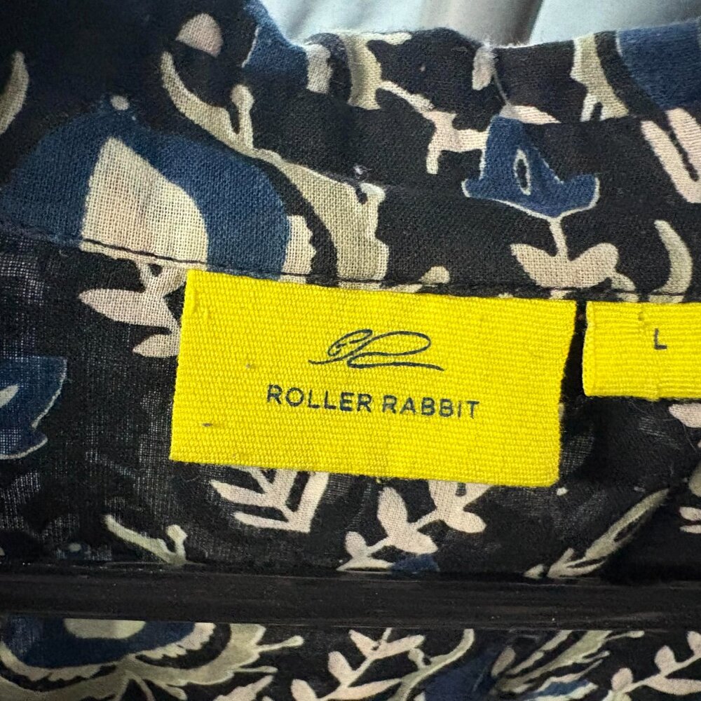 Roller Rabbit Button-Down Top, Size L - image 2